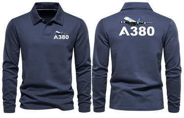 AIRBUS A380 LONG SLEEVE  POLO